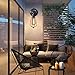 Wire Cage Wall Sconce, CMYK LED Dimmable Metal Industrial Wall Light Shade Vintage Style Edison Mini Antique Fixture for Headboard Bedroom Garage Porch Mirror
