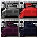 Comfy Bedding | 5-Piece Comforter Set | Microfiber Bedding | King | Frame – Plum | 1 Comforter, 2 Pillow Cases, 1 Square Decorative Pillow & 1 Rectangle Decorative Pillow | Microfiber | Modern