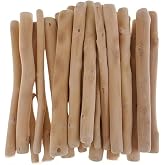Prettyia Driftwood for Crafts, 7.78 Inch Long 0.7-1Inch in Diameter | Driftwood Sticks for DIY wall decoration , Wood Crafts Decor Irregular wooden stick Weighing 250 grams