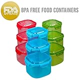Food Storage Containers Set | 18 Piece | Plastic Air Tight Sealed Lunch Boxes With Lids | Microwave-Dishwasher-Freezer Safe | BPA Free FDA Certified | Reusable Leakproof | 3 Colors SQUARE | By Amazix