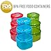 Amazix 18 Piece Food Containers Set, Air Tight Sealed, High Capacity, Total BPA free FDA Approved, Un-Leakage & safe For Microwave, Dishwasher & Freezer (Red, Green & Blue - Square Shaped)