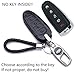 QZS Key Chain Fob Cover Shell Remote Case Bag Black for Ford Edge Escape Explorer Focus Lincoln MKS MKT MKX MKZ Keyless Entry Smart Remote 5 Buttons(Ford-4 Black)