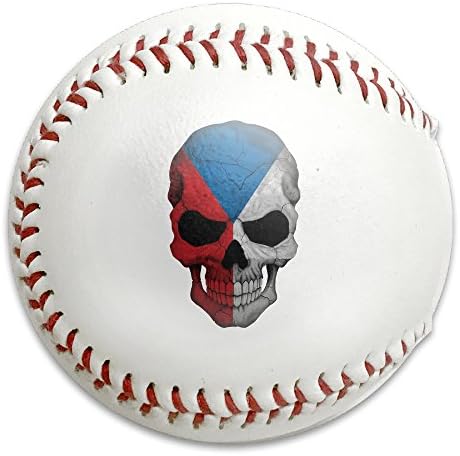 Czech Republic Skull Size 9 Safety Soft Baseballs Bullet Ball Training Ball White