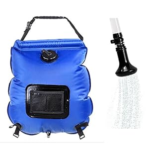 Hotour Draagbare outdoor douche 5 gallon solar douche water tas camping douche 20 l met thermometer