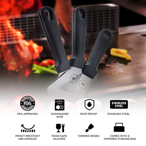 Weselyn Flat Top Grill Accessories Kit 12Pc Griddle Set with Burger