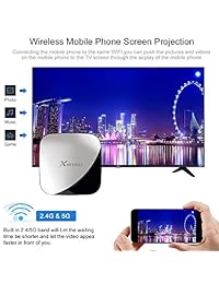 NewPal TV Box, X88Pro Smart Andriod 9.0 4K TV Box 4G 32G Stream Media Player Support 2.4G 5G WiFi