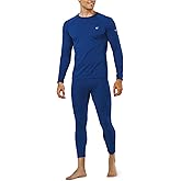 NORTHYARD Thermal Underwear for Men Long Johns Fleece Lined Base Layer Set for Winter Top Bottom with Pockets