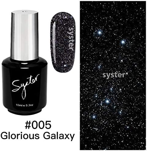 SYSTER 10ml Fall/Winter Nail Art Soak Off UV Gel Polish Manicure UV/LED Lamp (#005)