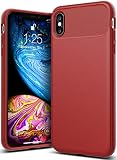 Caseology Vault for iPhone Xs Max Case (2018) - Rugged Matte Finish - Red