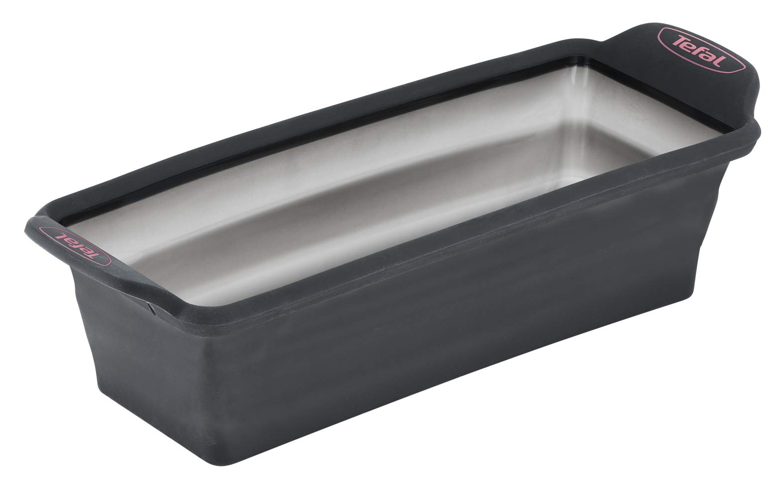 Tefal Crispybake J4170414 Cake Mould 24 cm, Rectangular Shape Removable and with Large Background, Non-Stick Coating, Easy Disassembly, Carbon Steel, Thickness 3/10, Steel