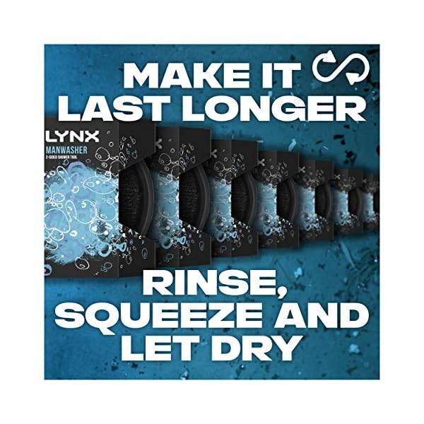 Lynx-2-Sided-Shower-Tool-with-2-Scrubbing-Options-Manwasher-Shower-Sponge-For-a-Better-Clean Lynx 2-Sided Shower Tool 1 piece