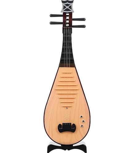 Amazon.com: Guitarra de laúd, 6 cuerdas, jaspeado, engranajes