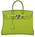 Ainifeel Women's Padlock Handbags with Silver Hardware