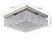 Crystal Ceiling Lights Flush Mount LED Light Fixtures Ceiling Lamp Chandelier Lighting Fixture Colse to Ceiling Lights Ceiling Light Fixture Aluminum Pendant Lamp for Dining Room Bedroom -15Inch