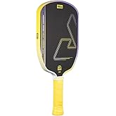 JOOLA Agassi Heat Vision 16mm Pickleball Paddle - New Shape w/Extended Sweet Spot - Textured Carbon Fiber Surface for Spin - SK Film for Less Vibration - USAP Approved - NFC Chip Enabled