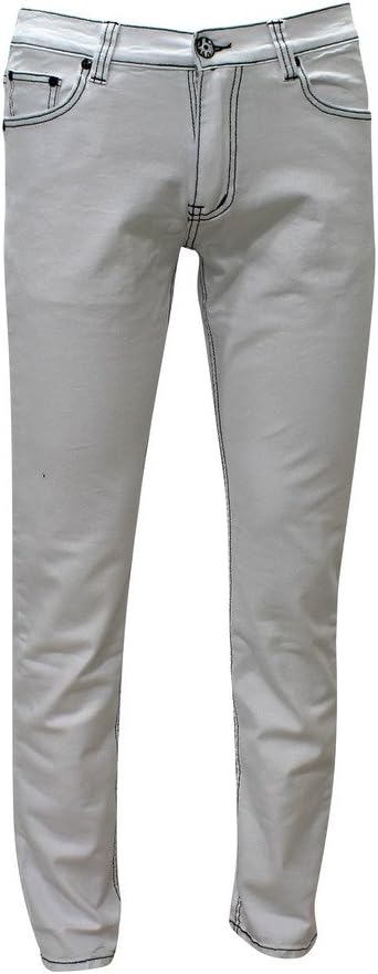 Evolution Division Men's Black and White Fashion Pants with Stretch