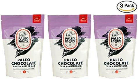 Paleo Baking Company Pack of 3 Mixes: Paleo Chocolate Cake &amp; Muffin Mix