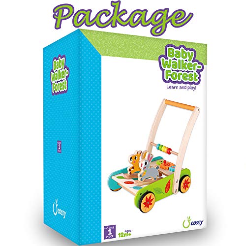 4 cossy+Wooden+Learning+Walker+Toddler