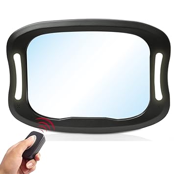 car baby mirror with light