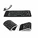 Bolayu Mini Portable Flexible Silicone USB PC Keyboard Foldable for Laptop Notebook