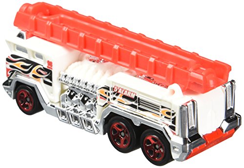 Hot Wheels, 2015 HW City, 5 Alarm [White] Fire Engine Die-Cast Vehicle #51/250