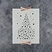 Christmas Tree Stencil Template - Reusable Stencil with Multiple Sizes Available