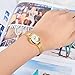 Daimon Women's Wrist Watches with Gold Case and Gold Band