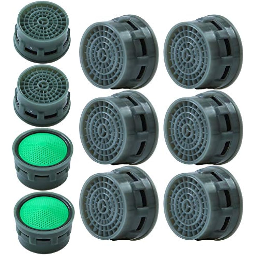 Kitchen Sink Aerators 10 Pieces Faucet Flow Restrictor Replacement