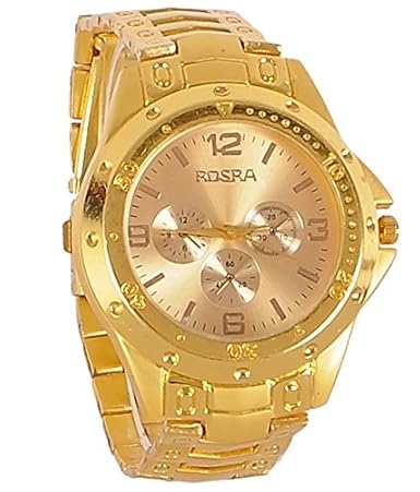 Analog Gold Dial Mens Watch for Men