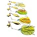 Aorace Spinnerbait Metal Sequins Lures Silicone Skirt Jig Fishing Lure Wobbler Spinner Beard Tackle