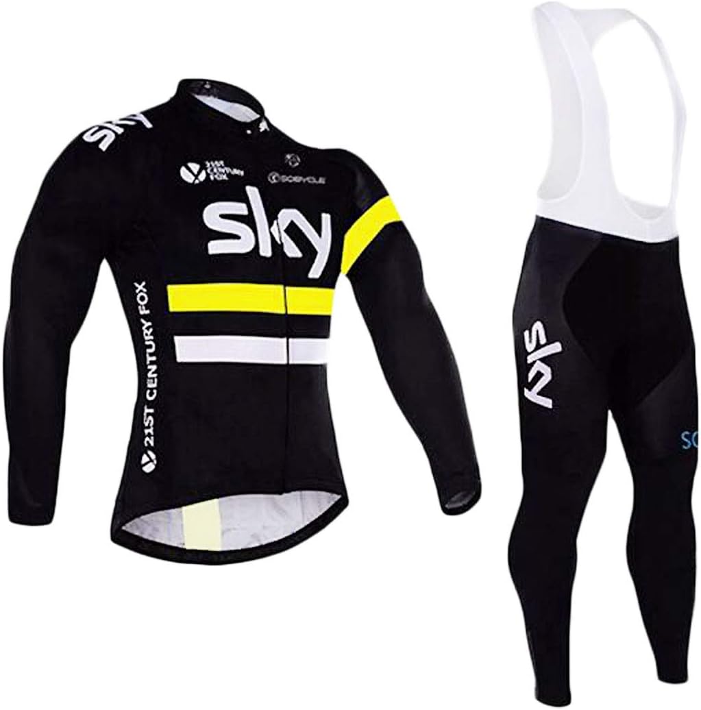 ZCFXJiTuanYZ Outdoor Sports Jersey Suit Sportswear Bicycle Long-sleeved Jersey + Trousers breathable quick-drying Men's Spring/Autumn/Winter