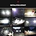 AUXITO Automobile H7 LED Headlight Bulbs All-in-One Conversion Kit 6500K Cool White 72W 8000Lms Per Pair -New Version with US COB LED Chips Super Bright