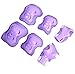 eNilecor Kids Knee Pads and Elbow Pads, Knee Pads for Kids Protective Gear Wrist Guard 3 in 1 for Roller Skating Skateboard Skating Cycling Bike Rollerblading Scooter for kids (Purple,M)