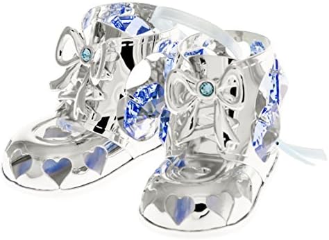 swarovski baby booties