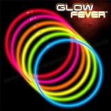 Glow Sticks Bulk 100ct 22' Glow Necklaces with Connectors, for Party Festivals Raves Birthday Wedding, Multi