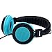 Kids Headphones with Microphone On-Ear Headset Made for iPhone, iPod, iPad, Samsung, HTC, LG and More (NT-H2 Teal)
