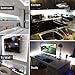HitLights Cool White LED Light Strip Kit, 16.4 Feet - Includes Power Supply and Dimmer. 300 LEDs, 5000K, 72 Lumens per Foot. 12V DC