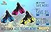 Swim Fins Short Floating Training Swimming Fins for Men 6-7 Women 7.5-8.5 US Size Ankle Width 2.9 Inch Rubber Flippers for Swimming Scuba Diving Snorkeling Watersports – Blue