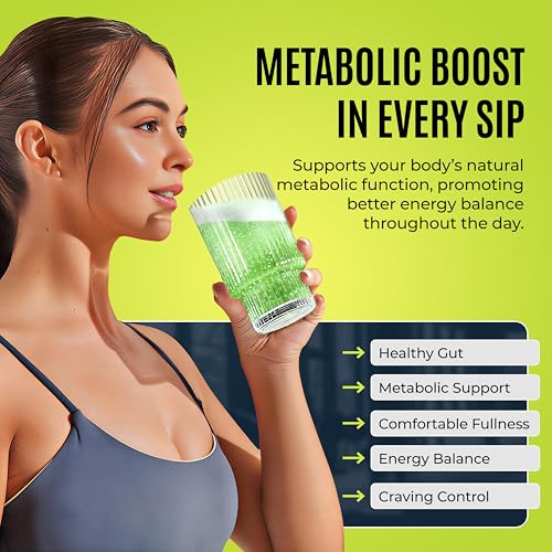 Yesnap MOCKTALE-1 GLP-1 Metabolic Support Supplement,Weight Management Formula with Berberine & Akkermansia,Ceylon Cinnamon,Lemon Mint Flavor Non-Alcoholic Drink,30 Packets