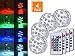 Browill Submersible LED Lights, 10 RGB LEDs 16 Colors Waterproof Underwater Lights with Remote Control for Aquarium Vase Base Pond Pool Garden Home Party Wedding Christmas Decoration (4 Pack)