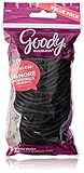 Goody Ouchless Elastic Thick, Black, 75 Count