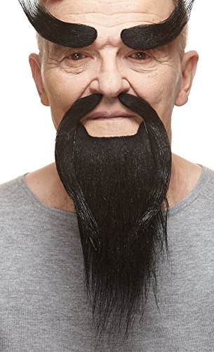 Shaolin Monk beard, mustache and eyebrows