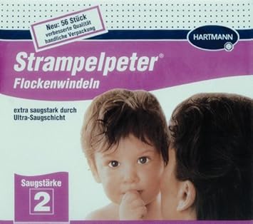 Strampelpeter Flockenwindeln, Saugstärke 2, 1 Packung / 56 Stück