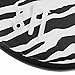 Ginsey Home Solutions Ginsey Soft Padded Plastic Hinges, Zebra Round Toilet Seat, Other