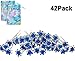 40pcs Bridal Wedding Crystall Hair Pins Blue Rose Hair Pin Bridal Prom Clips with 2 Storage Bags Rose U-shaped Design Collection Crystal Hair Pins Clips (Blue)