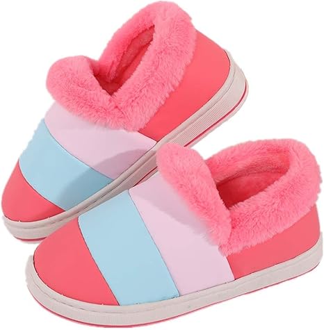 Amazon Co Jp 屋内女性スリッパ暖かい冬の豪華な居心地の良い靴 色 ピンク サイズ Uk6 5 7 5 色 赤 サイズ Uk6 5 7 5 ホーム キッチン
