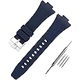 JETHENG Men's Rubber Strap Replacement for 12mm Tissot PRX Powermatic 80 40mm Ladies outdoor work waterproof silicone watch band wrist strap buckle