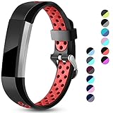 Maledan For Fitbit Alta HR/Alta and Fitbit Ace Bands, Replacement Accessory Sport Bands with Air Holes for Fitbit Alta/Alta HR/Ace, Large