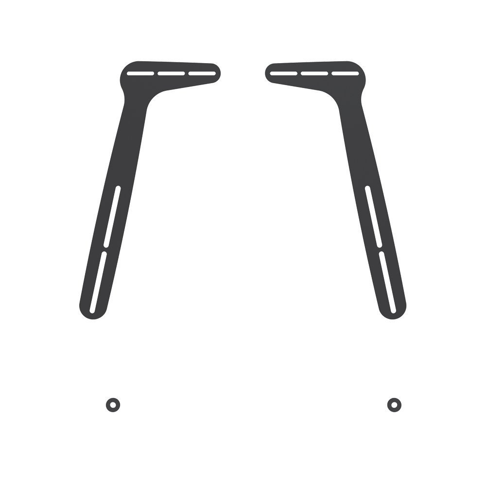 PureMounts PM-Sound-A Universal Soundbar Bracket for VESA 200x100-600x400, Max. 15 kg, Steel, Wall Mounting, Black