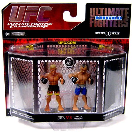 UFC Ultimate Fighting Jakks Pacific Series 1 Micro Figure 2Pack Chuck Lidell vs. Tito Ortiz UFC 47